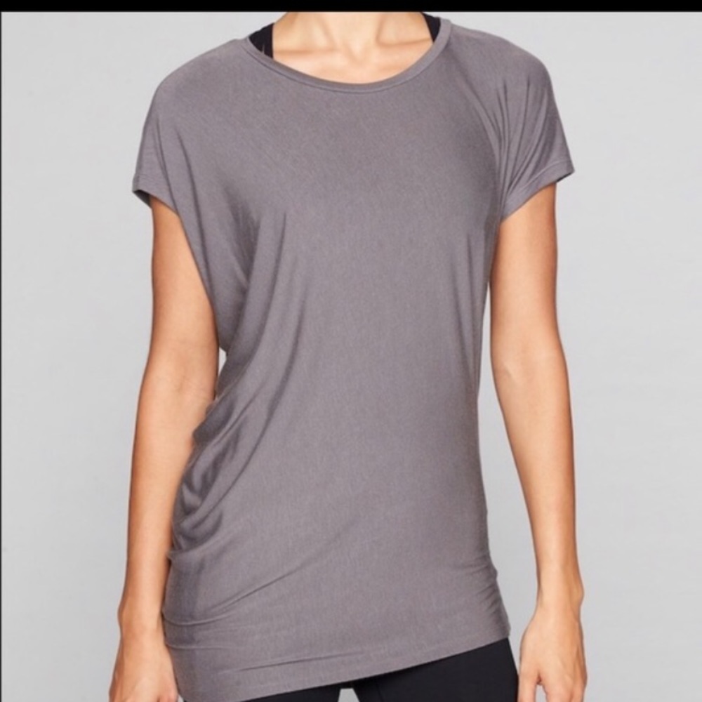 Athleta threadlight asym short sleeve tee